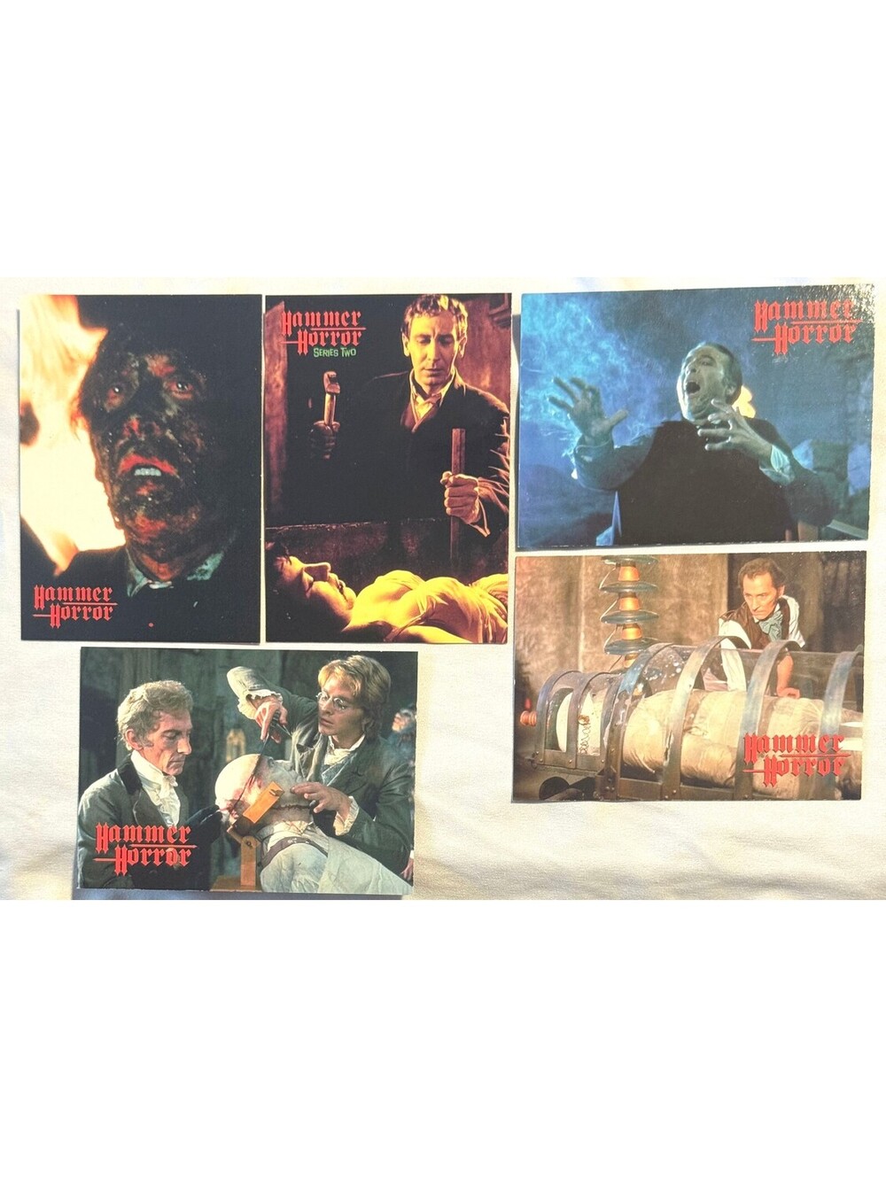1995 Cornerstone HAMMER HORROR Series 1 P2 P3 54 P1 & P1 Series 2 Promo Cards NM